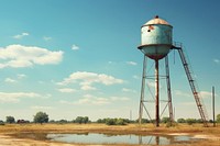 Water tower architecture building agriculture. AI generated Image by rawpixel.