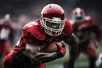 American football player helmet sports adult. AI generated Image by rawpixel.