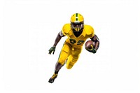 American football player helmet sports white background. AI generated Image by rawpixel.