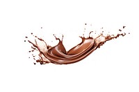 Chocolate splash white background refreshment splattered. AI generated Image by rawpixel.