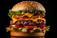 Burger food hamburger fast food. AI generated Image by rawpixel.
