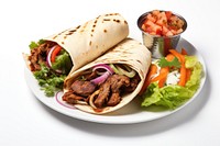 Meal food kebab bread. AI generated Image by rawpixel.