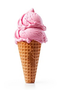 Ice cream food dessert pink. AI generated Image by rawpixel.