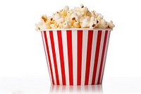 Popcorn food snack white background. AI generated Image by rawpixel.