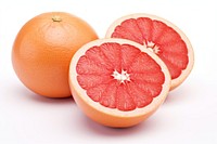 Grapefruit plant food white background. 