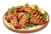 Grilled chicken meat food meal. 