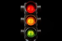 Light traffic traffic light illuminated. AI generated Image by rawpixel.