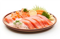 Sashimi plate food seafood. 