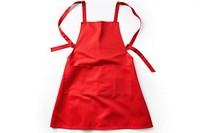 Kitchen apron red white background accessories. 