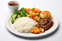 A meal set lunch vegetable broccoli. AI generated Image by rawpixel.