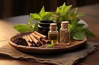 Spa massage herbs ingredient medicine. 