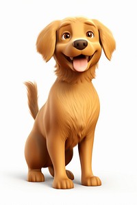 Golden retriever cartoon mammal animal. 