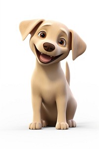 Labrador figurine cartoon mammal. 