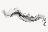 Light white incense smoke backgrounds black black background. AI generated Image by rawpixel.