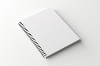 Minimal notebook document diary white. 