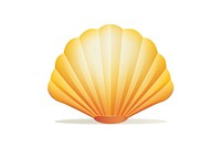 Shell clam white background invertebrate. AI generated Image by rawpixel.