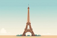 Eiffel tower city architecture building. AI generated Image by rawpixel.
