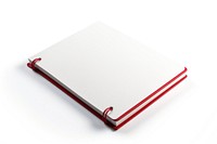 Notebook white background publication electronics. 