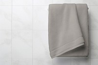 Hanging towel interior mockup psd