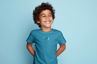 Boy's blue t-shirt, fashion clothing