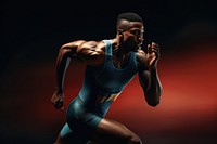 Running determination concentration bodybuilding. AI generated Image by rawpixel.