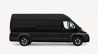 Delivery van mockup, logistics psd