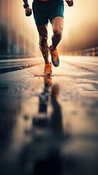 Running footwear jogging athlete. AI generated Image by rawpixel.