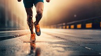 Running jogging determination exercising. AI generated Image by rawpixel.