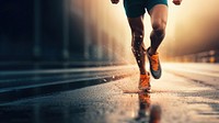 Running jogging determination exercising. AI generated Image by rawpixel.