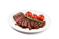 Grilled Sliced Beef Steak steak plate beef. 