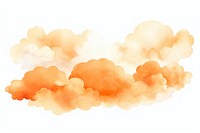 Watercolor orange clouds backgrounds smoke sky. AI generated Image by rawpixel.