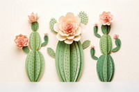 Cactus flower plant representation. 