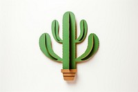 Cactus plant white background creativity. 