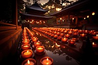 Candle temple spirituality architecture. AI generated Image by rawpixel.