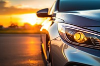 New car headlight vehicle transportation. AI generated Image by rawpixel.
