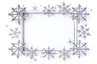 Frame snowflake theme simple border backgrounds white celebration. AI generated Image by rawpixel.