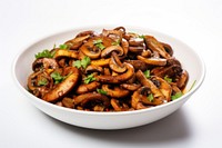 Fried mushroom dish food meal meat. AI generated Image by rawpixel.