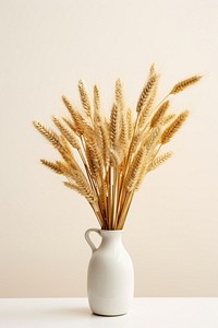 Wheat vase plant food. 