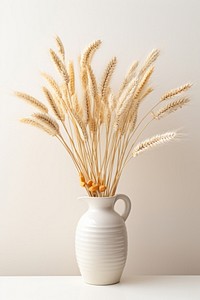 Wheat vase plant decoration. 