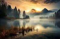 Lake nature landscape panoramic