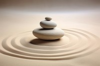 Arrange stones spirituality concentric simplicity.