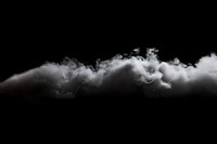 Isolated smoke effect, black background, AI generated image by rawpixel