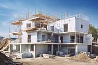 Construction site house architecture building. AI generated Image by rawpixel.