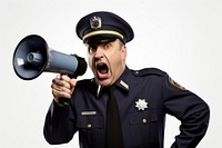 Megaphone shouting adult man. AI generated Image by rawpixel.