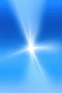 Sunshine effect, blue background, AI generated image by rawpixel