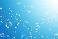 Group of bubbles backgrounds water blue.