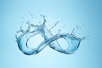 Water splash outdoors blue blue background. AI generated Image by rawpixel.