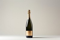 Champagne bottle drink wine white background. 