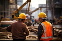 Construction workers hardhat helmet adult. 