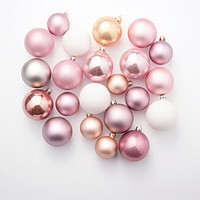 Christmas ornaments jewelry pearl white background. AI generated Image by rawpixel.